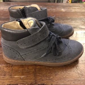 Jacadi dress up suede sneakers sz 35